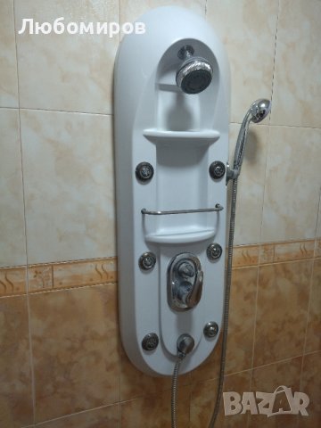 Хидромасажен душ панел - 6 дюзи/слушалка/PVC, снимка 1
