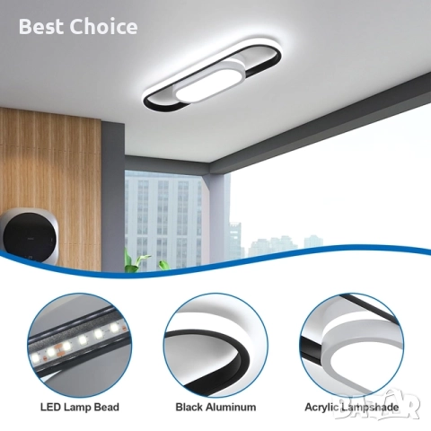 LED таванна лампа / плафон 30W модерен дизайн, снимка 2 - Лед осветление - 52812285