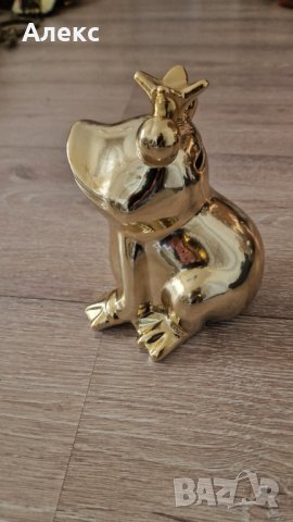 Порцеланова Златна жаба– касичка, обемна, Нова!, снимка 2 - Декорация за дома - 43256960