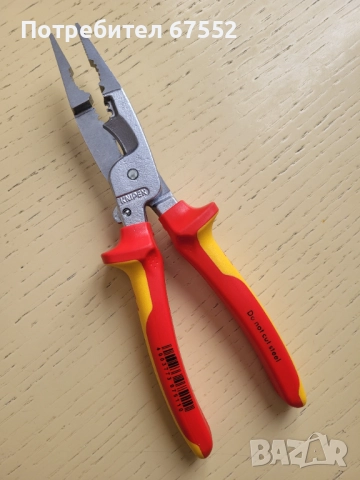 KNIPEX - Инсталаторски клещи VDE 1000V хромирана 200мм 1396200. Цената е крайна!, снимка 2 - Други инструменти - 52928445