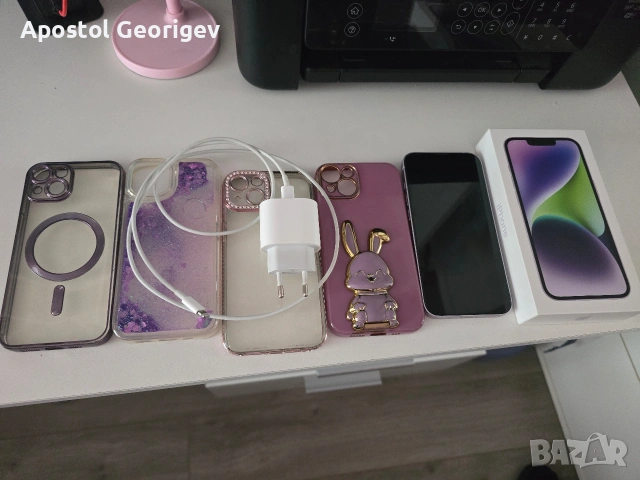 iPhone 14 128GB – Лилав – Отлично състояние, снимка 8 - Apple iPhone - 53513089