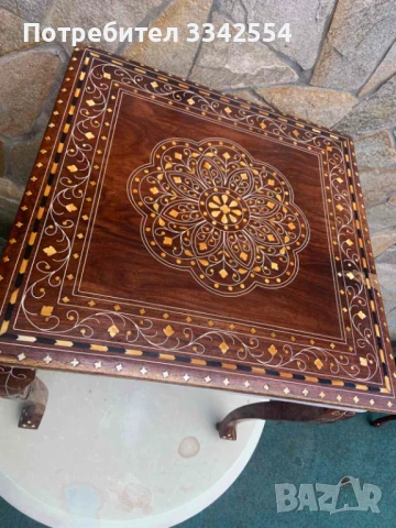МАСА МАСИЧКА ЧИПЪНДЕЙЛ ИНТАРЗИЯ, снимка 4 - Антикварни и старинни предмети - 51299431