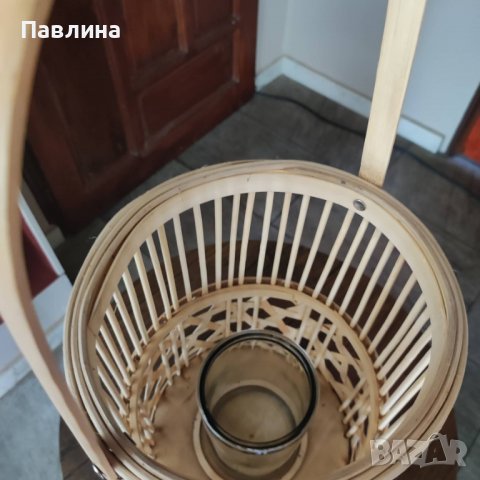 Свещници от ратан, снимка 4 - Други - 37206029