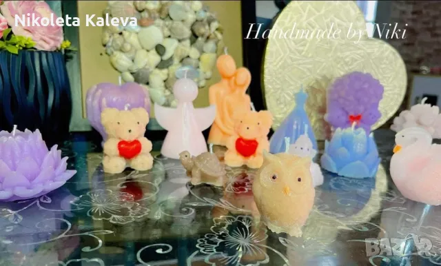 Ръчно изработени свещи от соев восък, снимка 16 - Ръчно изработени сувенири - 47969101