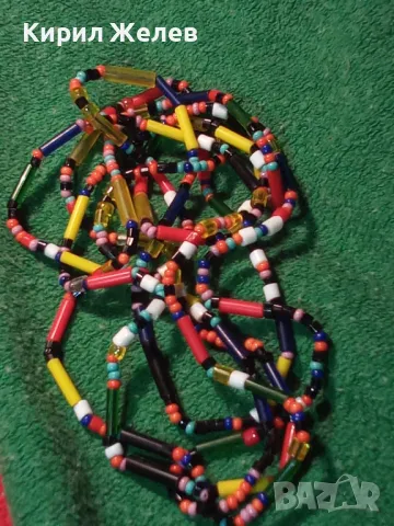 ПЪСТРОЗВЕТНА НЕЖНА МЪНИСТЕНА ОГЪРЛИЦА ФИНА РЪЧНА ИЗРАБОТКА РЕТРО СТИЛ 47268, снимка 10 - Колиета, медальони, синджири - 47315813