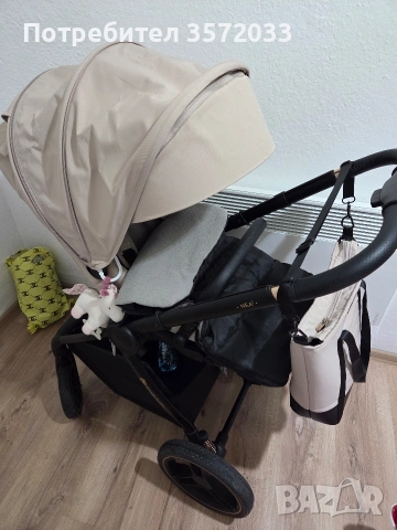 Комбинирана бебешка количка Kinderkraft NEA 2, SOFT BEIGE