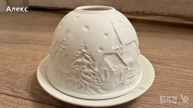 Разкошен чаен свещник–Фин порцелан!, снимка 7 - Декорация за дома - 52508409
