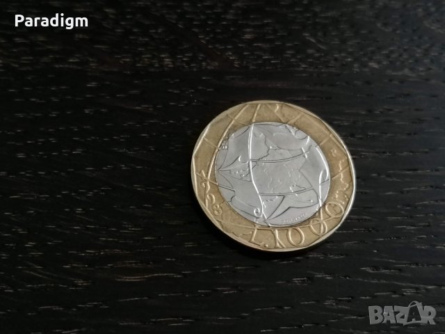 Монета - Италия - 1000 лири | 1998г.