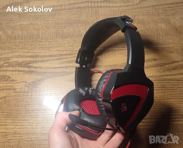 Геймърски слушалки Bloody (A4Tech) с микрофон, снимка 3 - Слушалки за компютър - 53073222