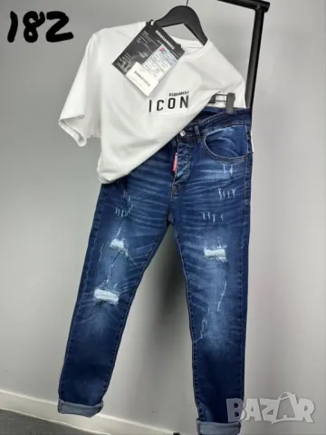 DSQUARED мъжки дънки КОД 182, снимка 2 - Дънки - 49251439