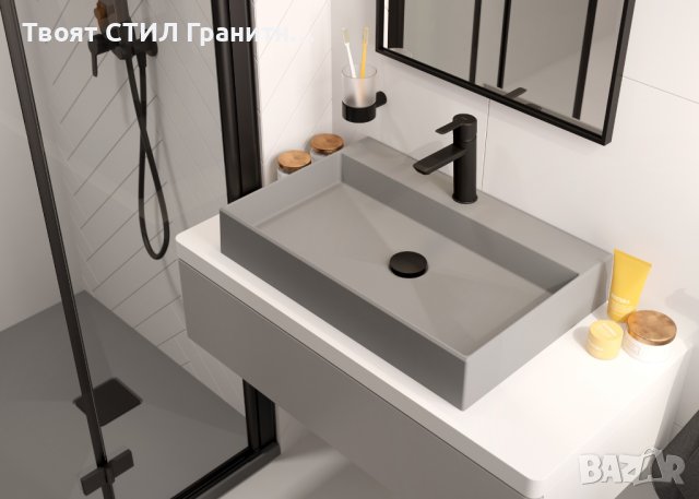 Черен стоящ смесител за мивка за Баня модел BQA_N20M Arnika Nero S, снимка 3 - Смесители - 43556688