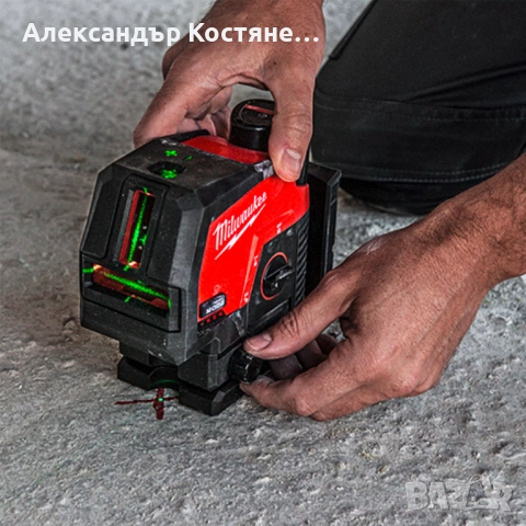 Лазерен нивелир MILWAUKEE M12 CLLP-301C, снимка 3 - Измервателни инструменти - 52675581