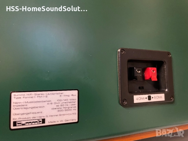 🇩🇪 SUMMIT Formel 1 FM 1/2 - 100/140W-4/8ohm, снимка 15 - Тонколони - 51839814