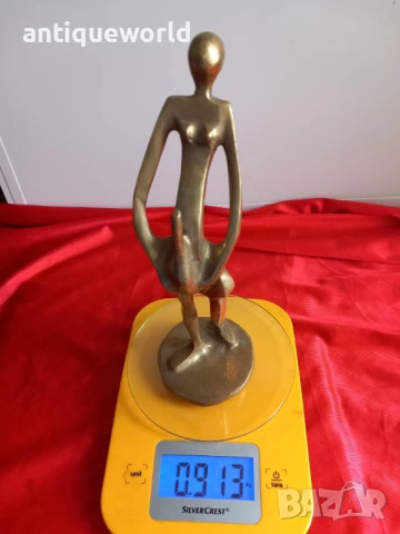 АВТОРСКА Бронзова  Пластика , Статуетка , Фигура, снимка 6 - Антикварни и старинни предмети - 51125293