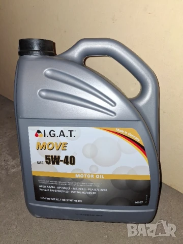 Моторно масло IGAT 5W-40 5л.