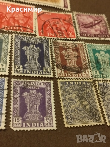 Пощенски марки Индия., снимка 9 - Филателия - 51555674