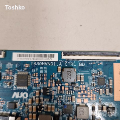 TCON BOARD T430HVN01.A CTRL BD, снимка 2 - Части и Платки - 40241072