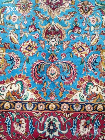 Ръчно тъкан вълнен килим.Иран Isfahan.Антика за ценители., снимка 3 - Килими - 51608973