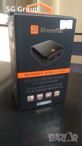 Универсално зарядно XtremeMac Incharge Home Lightning Led