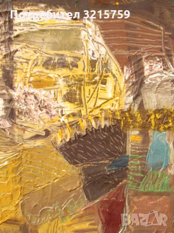 Голяма картина,масло,платно,абстракция,60х50см., снимка 3 - Картини - 35502229