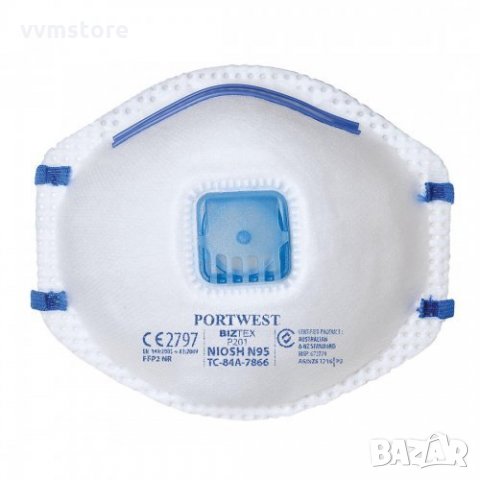 Чашковиден респиратор за частици Portwest P201, FFP2, снимка 1