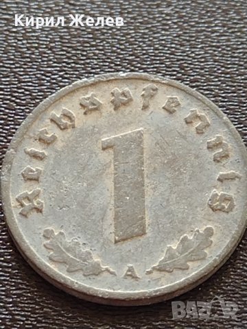 Две монети 1 райхспфенинг 1942г. / 2 райхспфенинг 1938г. Трети райх с СХВАСТИКА редки 31555, снимка 2 - Нумизматика и бонистика - 40649479