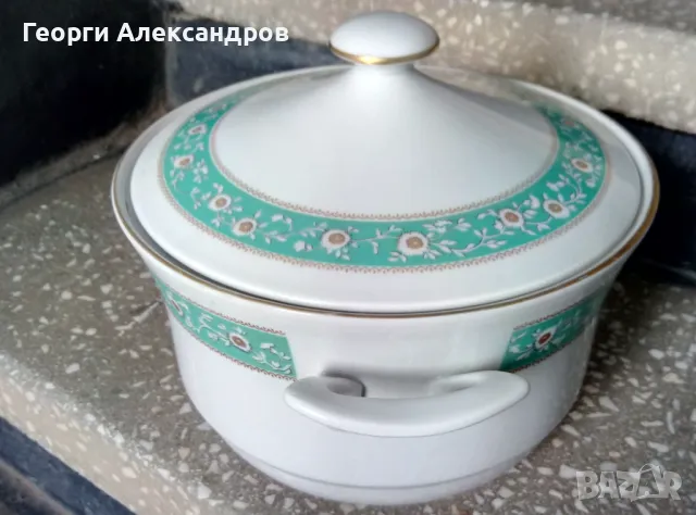 JLMENAU Graf Von Henneberg Porzellan 1777 Made in German Democratic Republic Стар ПОРЦЕЛАНОВ СУПНИК, снимка 10 - Съдове за готвене - 49200654
