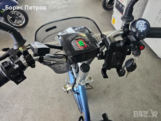 Електрическа триколка VOLT ELECTRIC A3 Traffic 750W Skye Blue, снимка 7 - Мотоциклети и мототехника - 48884603