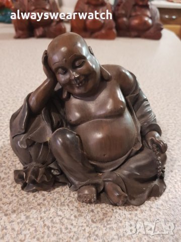 Дървени статуетки Буда / дърворезба / Статуетка - 4 бр., снимка 4 - Статуетки - 27963447