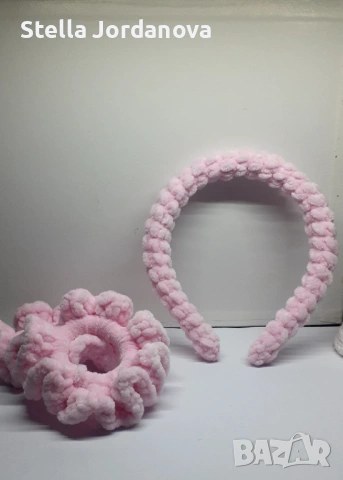 ✨ Ръчно изплетени диадеми – стил и нежност във всеки детайл ✨, снимка 3 - Шноли, диадеми, ленти - 53037034