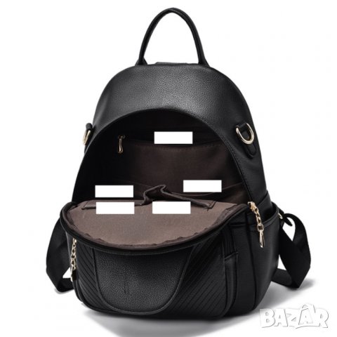 Дамска чанта раница Mulan Brown, снимка 5 - Чанти - 43966357