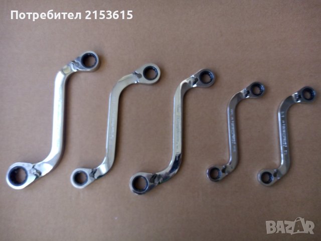 GearWrench 5 БРОЯ КАЧЕСТВЕНИ ЗВЕЗДОГАЕЧНИ ТРЕСЧОТЪЧНИ ИЗКРИВЕНИ КЛЮЧОВЕ , снимка 2 - Ключове - 43686603