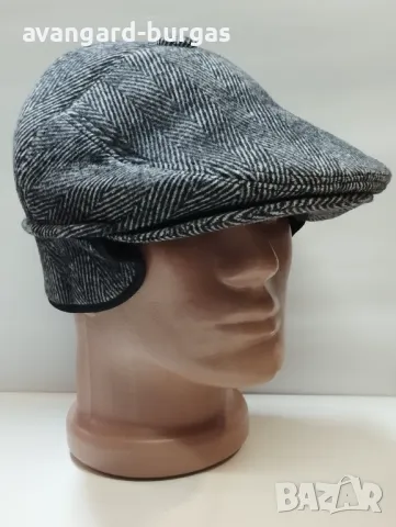 Мъжка шапка вълнен каскет - 153, снимка 2 - Шапки - 48159009
