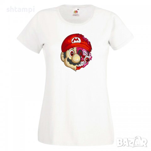 Дамска тениска Mario Zombie 5 Игра,Изненада,Подарък,Празник,Повод, снимка 5 - Тениски - 37237972