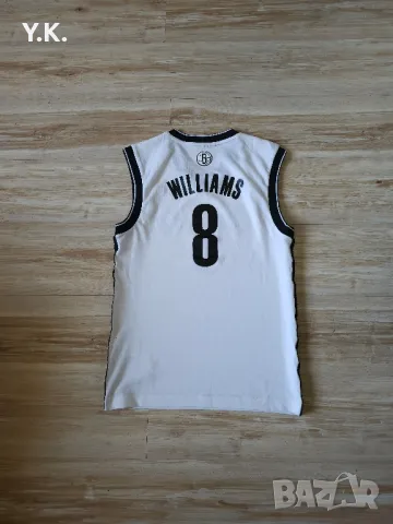 Оригинален мъжки баскетболен потник Adidas x Brooklyn Nets NBA x Williams, снимка 3 - Тениски - 50386319