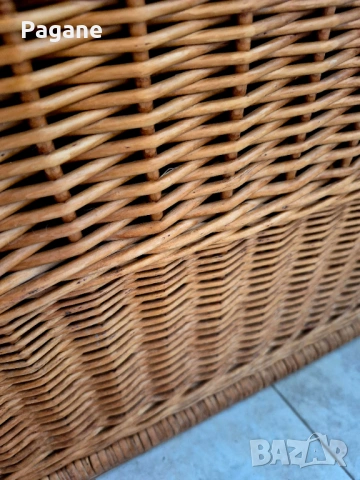 Автентичен голям плетен сандък - ретро стил, снимка 7 - Антикварни и старинни предмети - 53291998