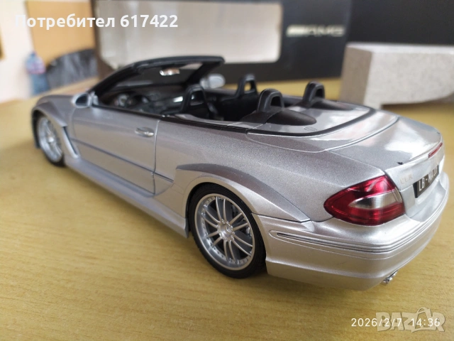 1:18 Mercedes-Benz CLK (C209) DTM AMG Cabrio - Kyosho, снимка 7 - Колекции - 53392754