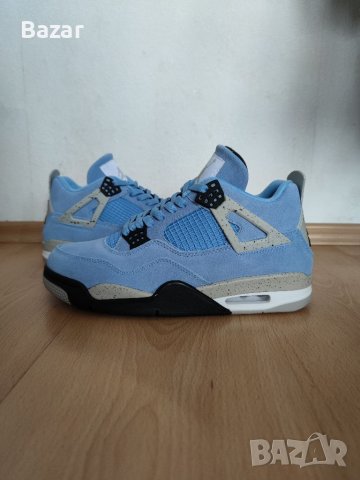 Nike Air Jordan 4 Retro UNC Размер 43 Номер 27.5см Стелка Нови Мъжки Кецове Обувки Маратонки Сини , снимка 1 - Кецове - 39460979