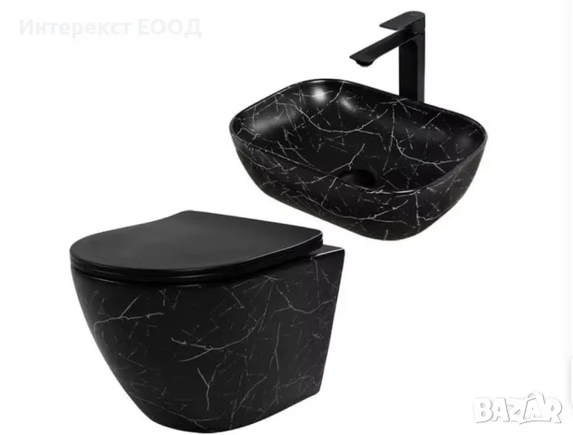 Комплект моноблок и умивалник за баня, снимка 1