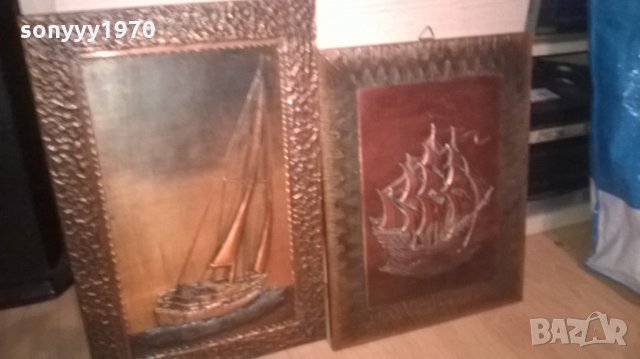 картини мед/месинг-фрегата/платноходка-внос швеция, снимка 3 - Колекции - 26886147