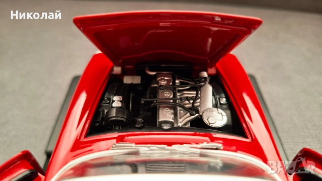 1965 Mercedes-Benz 230 SL (W113) 1:24 Leo Models Diecast Колекционерски модел количка, снимка 12 - Колекции - 53357461