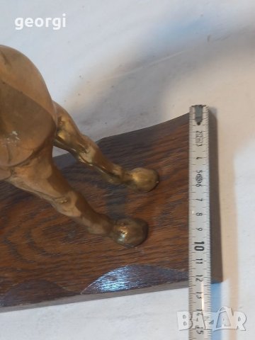 Бронзова статуетка кон, снимка 7 - Статуетки - 38264364