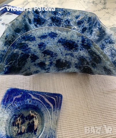 Квадратно плато и пепелник ръчна изработка, снимка 4 - Други - 36957882