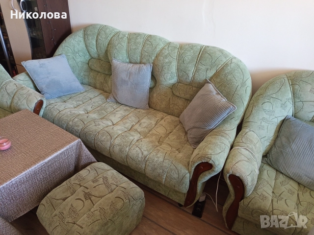 холова гарнитура , снимка 6 - Дивани и мека мебел - 52678666