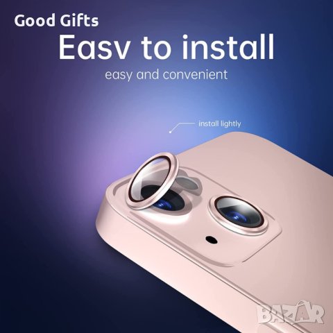 Цветен протектор за Камера, iPhone 15 Plus, Розов, снимка 4 - Фолия, протектори - 43030331