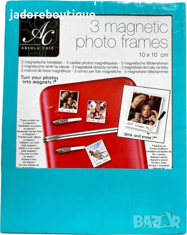 Магнитни фото рамки 3 броя/ к-кт Рамки за снимки за хладилник , снимка 3 - Декорация за дома - 53568612