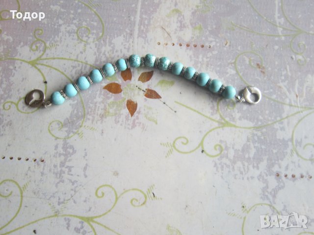 Страхотна гривна пилигрим с тюркуази, снимка 4 - Гривни - 37595513