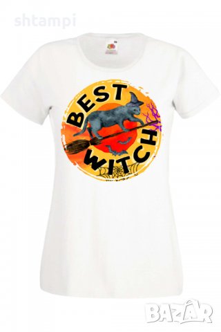 Дамска тениска Halloween 07,Halloween,Хелоуин,Празник,Забавление,Изненада,Обичаи,, снимка 2 - Тениски - 38146568