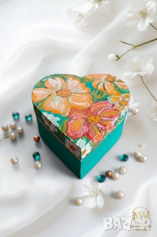 Кутийка за бижута - сърце