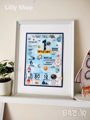 Покани, банер за рожден ден, Космос  / Space, снимка 5 - Декорация - 53185793